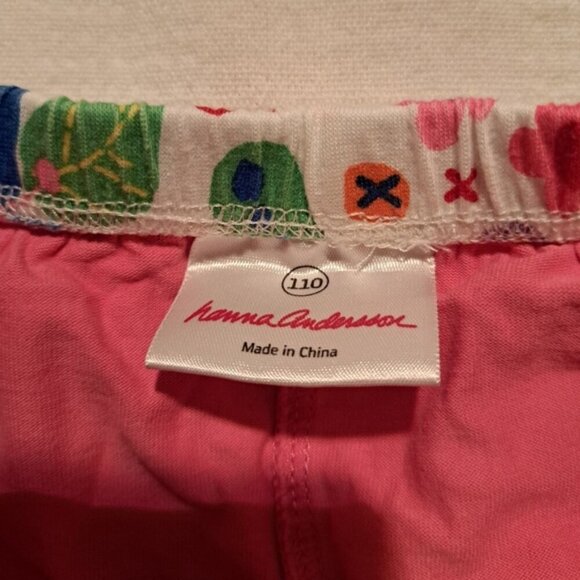 Hanna Andersson girls size 110 or 5 floral with stripes, have modesty shorts - Picture 2 of 5